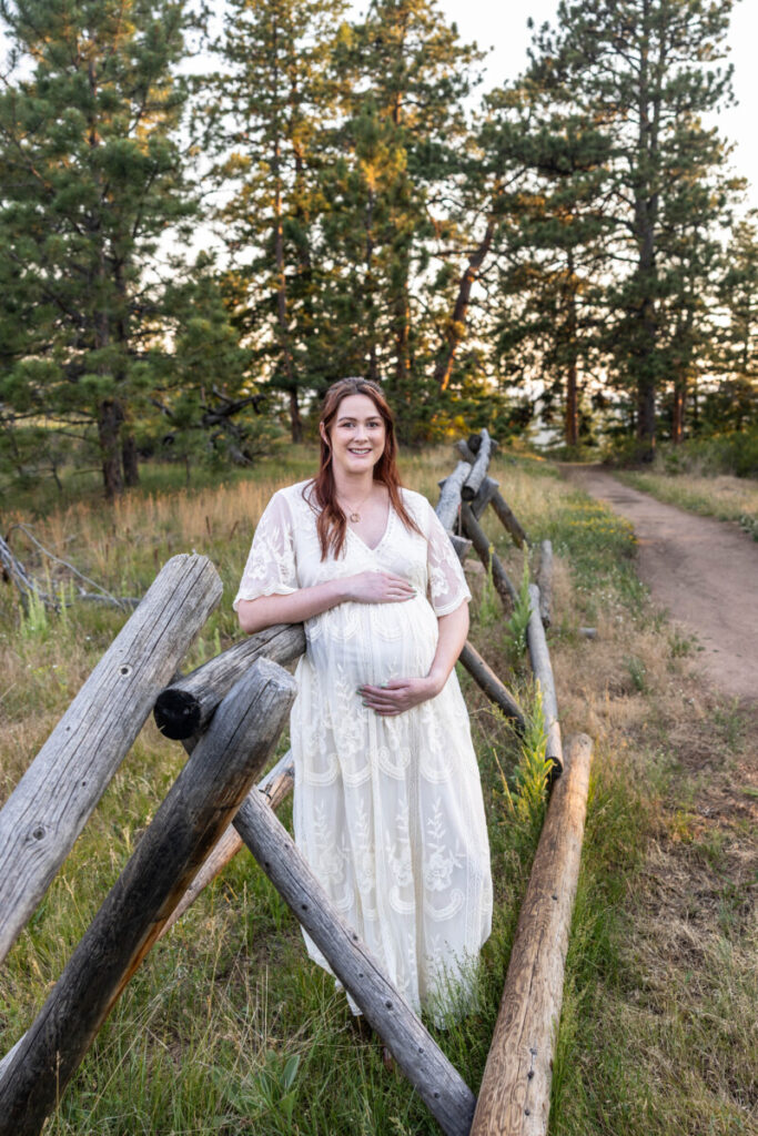 Colorado baby and maternity photographer at Mt. Falcon Park