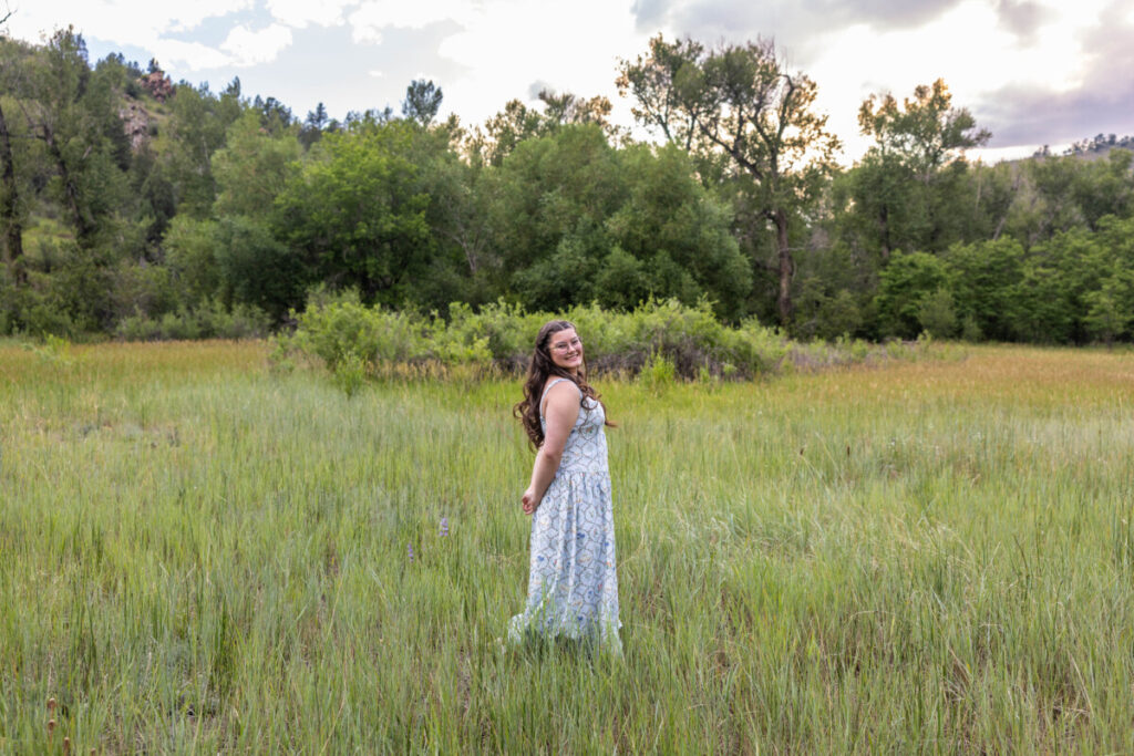 Littleton high school senior photography session at sunset