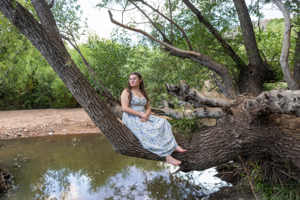Littleton high school senior photo session at Lair O' the Bear