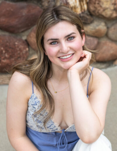 Littleton high school senior photo session at the Highlands Ranch Mansion