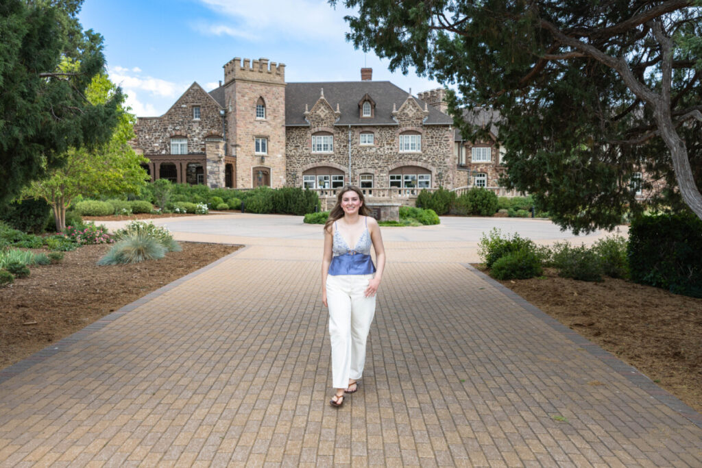 Highlands Ranch Mansion high school senior photo session