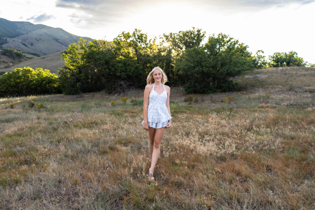 Colorado foothills high school senior photography session
