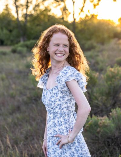 Littleton high school senior photographer at sunset in the Colorado foothills