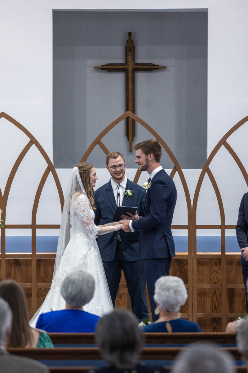 Colorado wedding photography in church