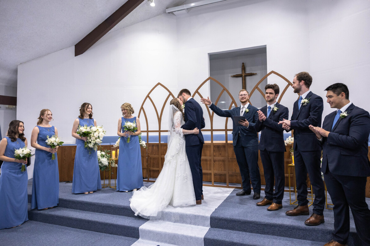 Colorado church wedding day