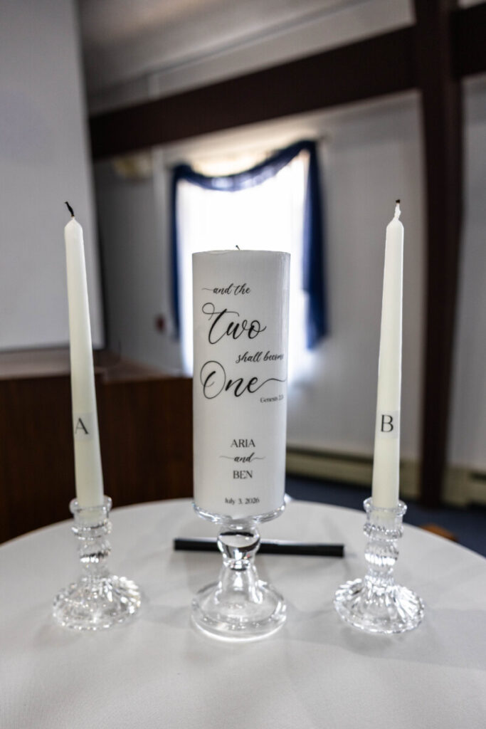 Unity candle photography for Colorado wedding