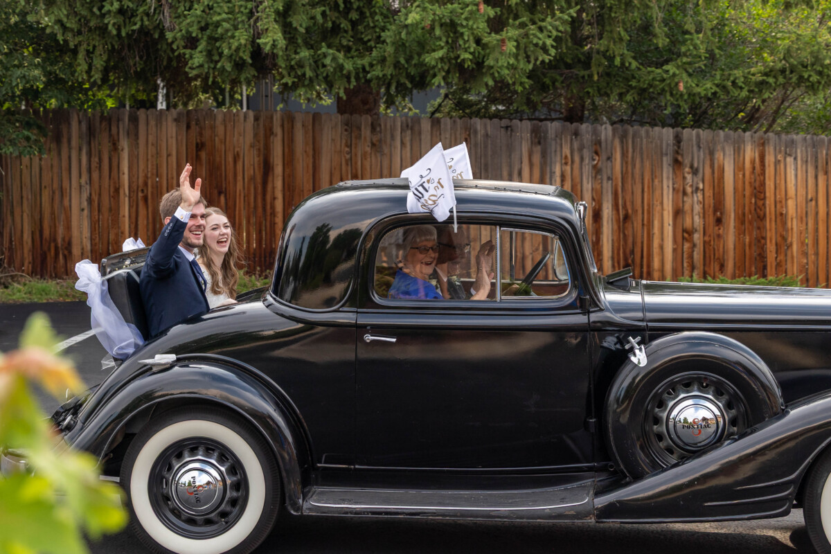Colorado bride and groom