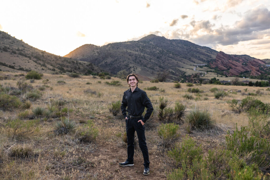 Red Rocks senior photo session in Colorado