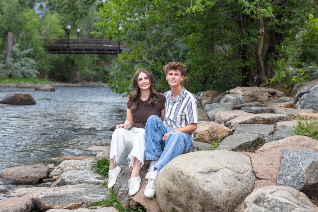 Colorado teen photography session along the river in Golden