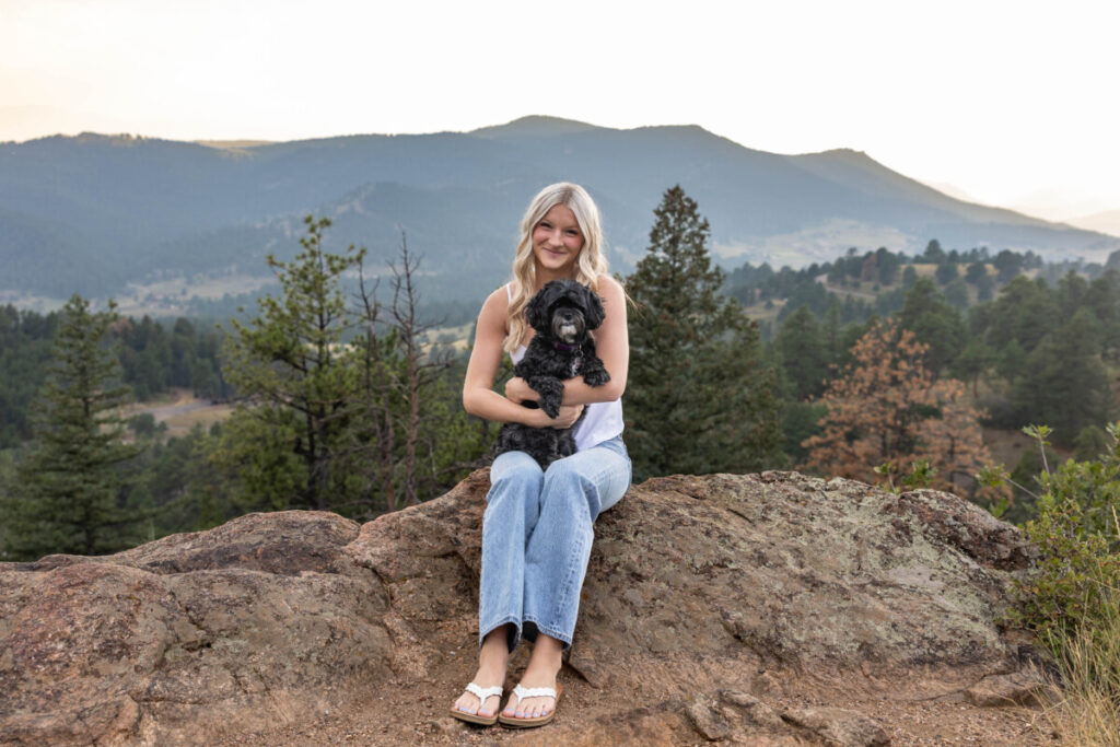 High school senior photographer in Colorado mountains