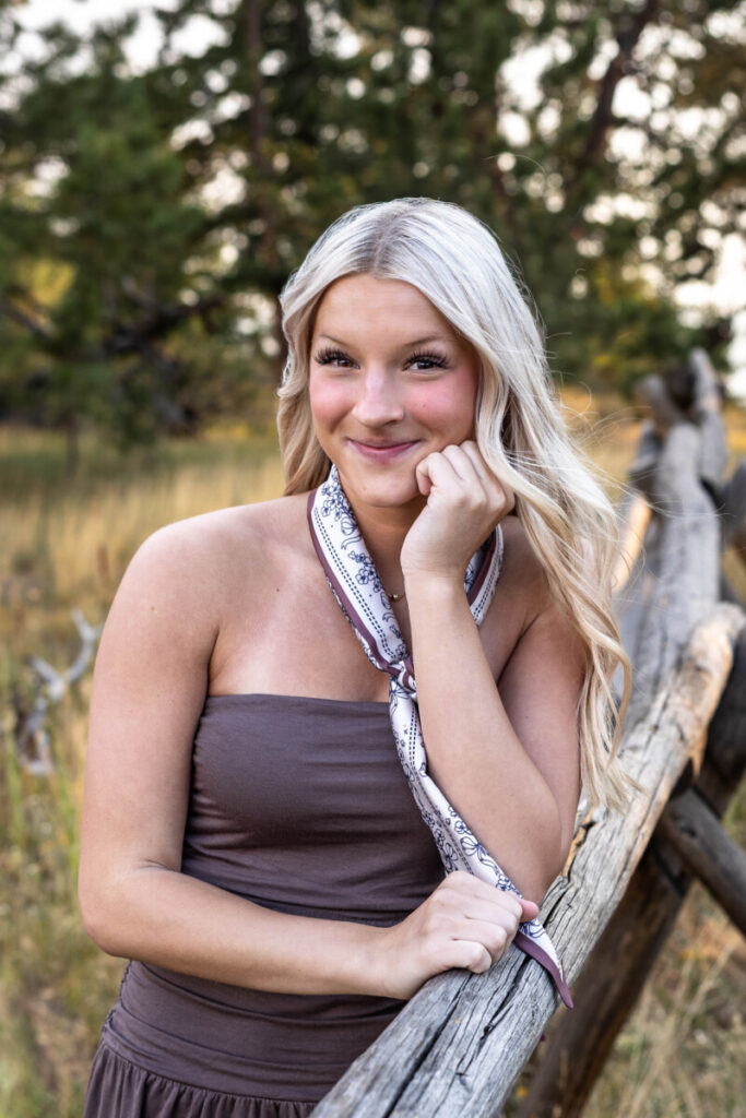 High school senior photography session in Colorado
