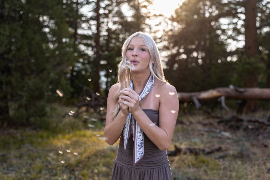 Colorado senior photographer at golden hour