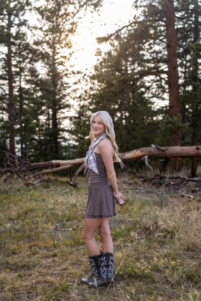 Colorado sunset senior photography session