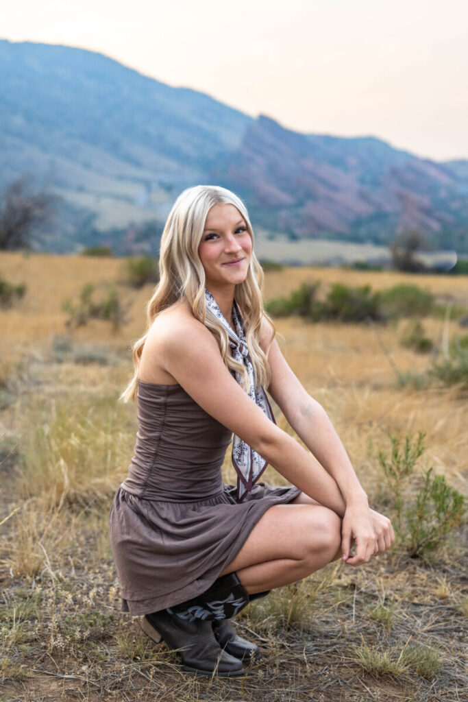 Littleton high school senior photographer at red rocks