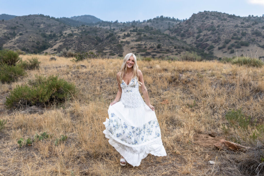 Colorado high school senior photographer in the foothills