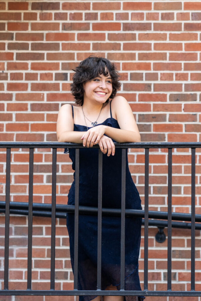 Colorado senior photographer in Downtown Littleton for an urban photo session
