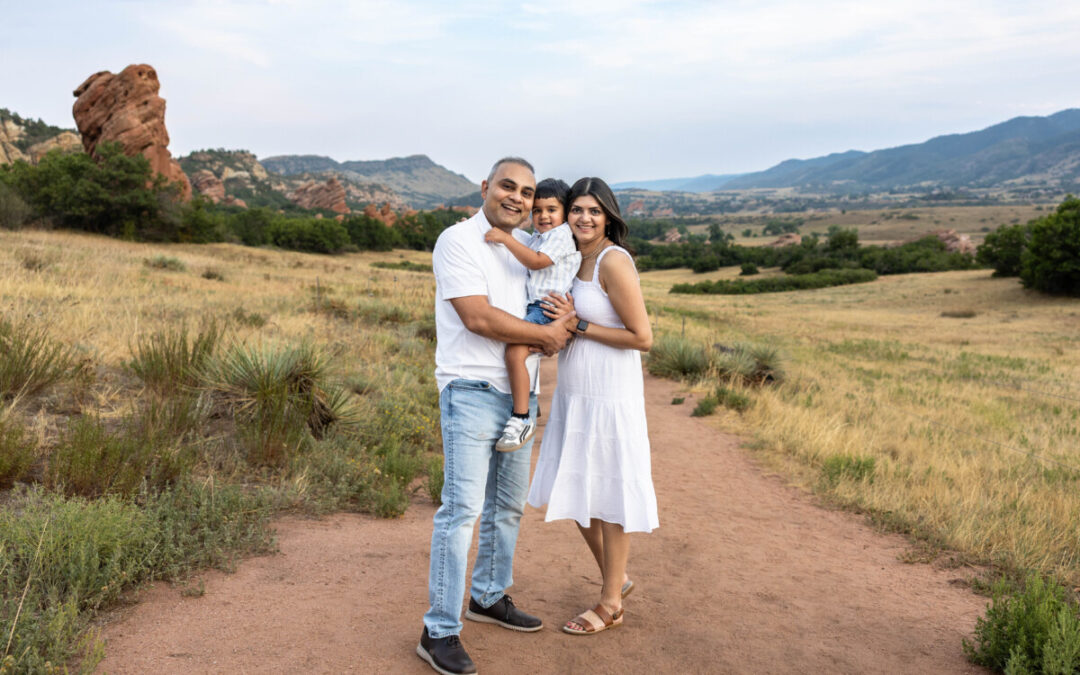 The {B} family photo session at South Valley Park