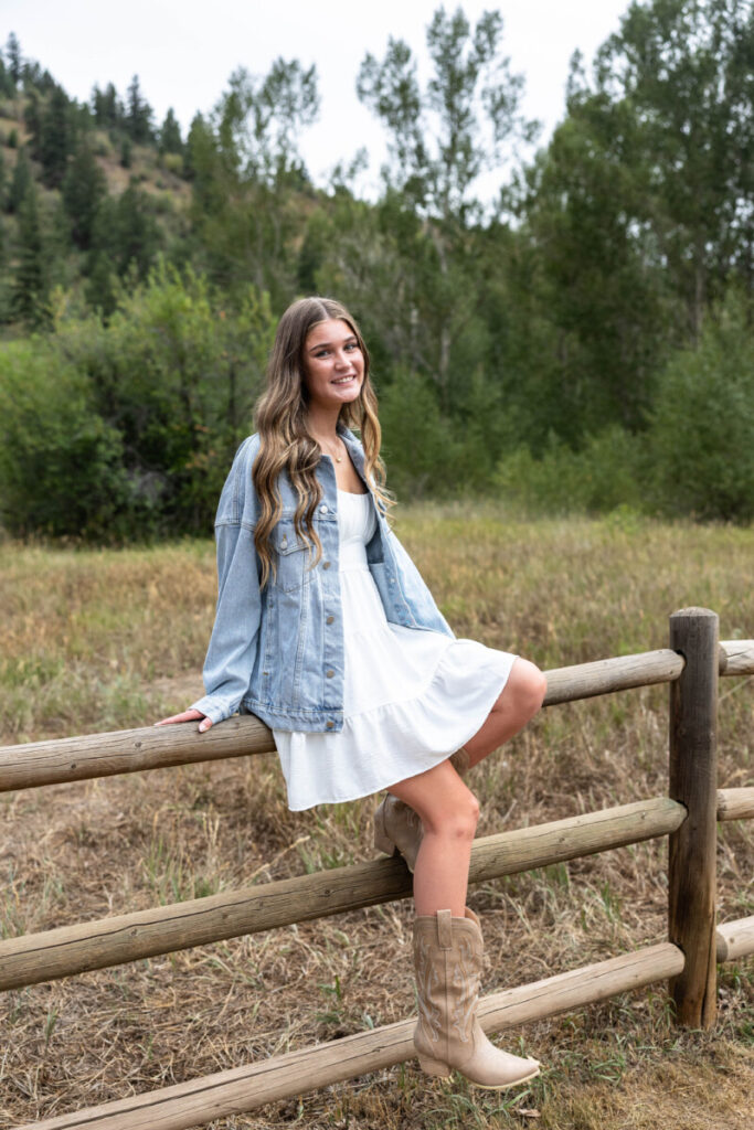 Colorado mountain high school senior photography session