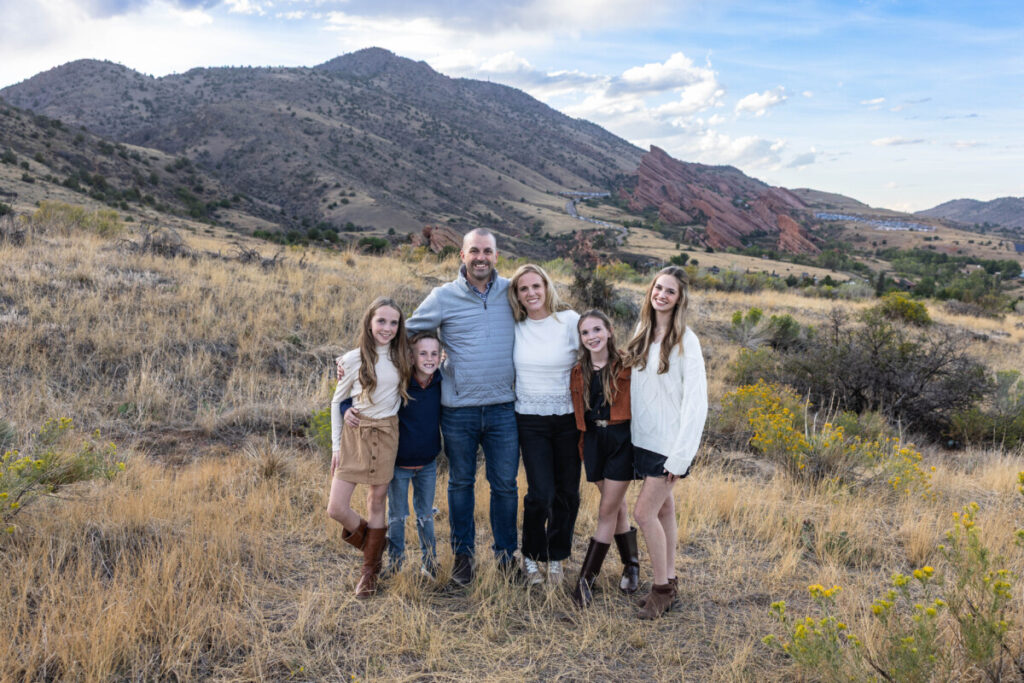 Colorado family photography photo session with Red Rocks