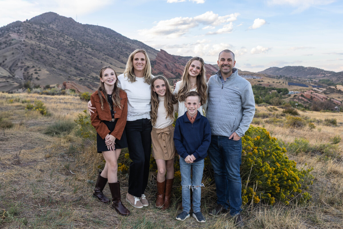 Littleton Colorado family photography photo session with Red Rocks and the foothills