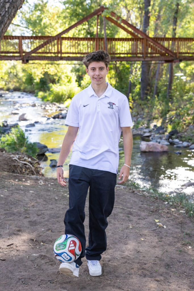 Colorado high school senior photographer for soccer player