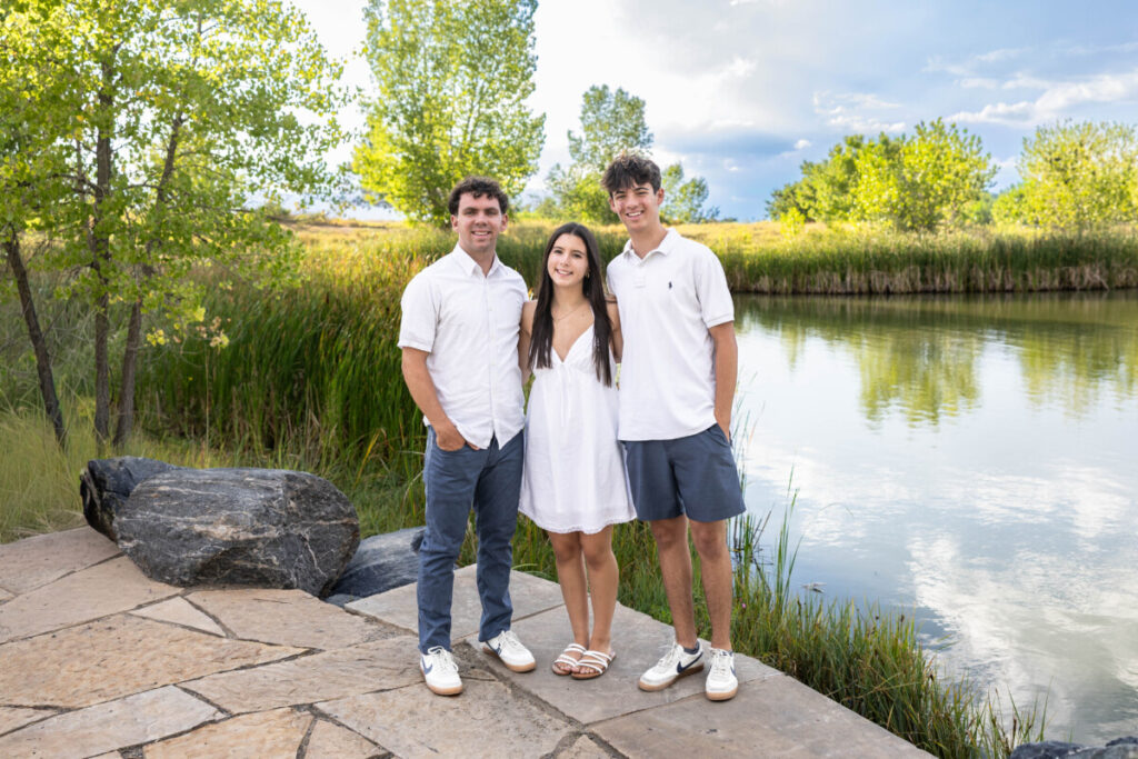 Colorado teen and family photography session with siblings