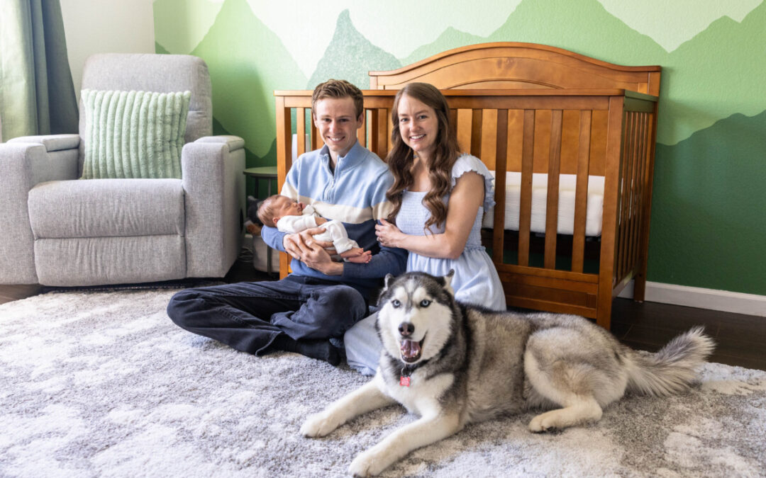 Baby Wesley’s in-home lifestyle session in Littleton
