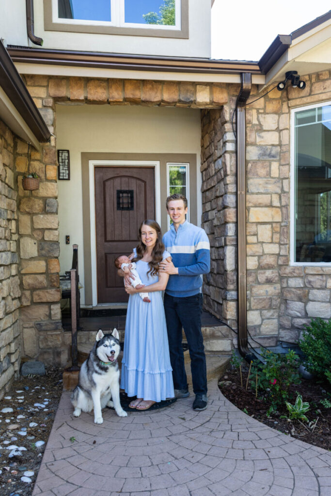 Colorado family and baby photographer at home in Littleton