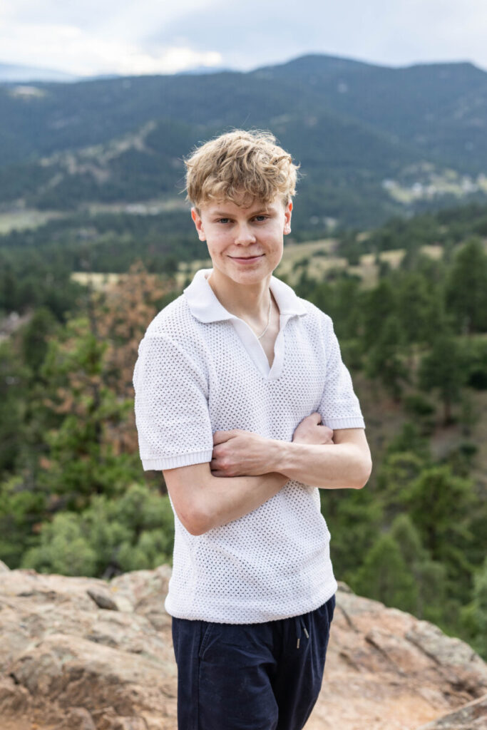 Mountain high school senior photographer in Colorado