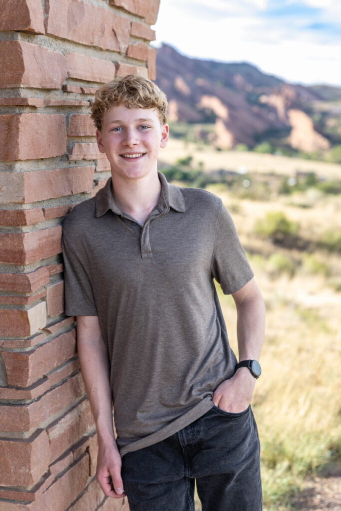 Littleton high school senior photography session with red rocks