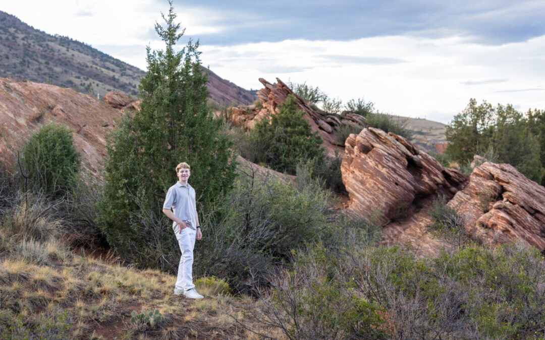 Caiden’s high school senior photo session by Littleton photographer