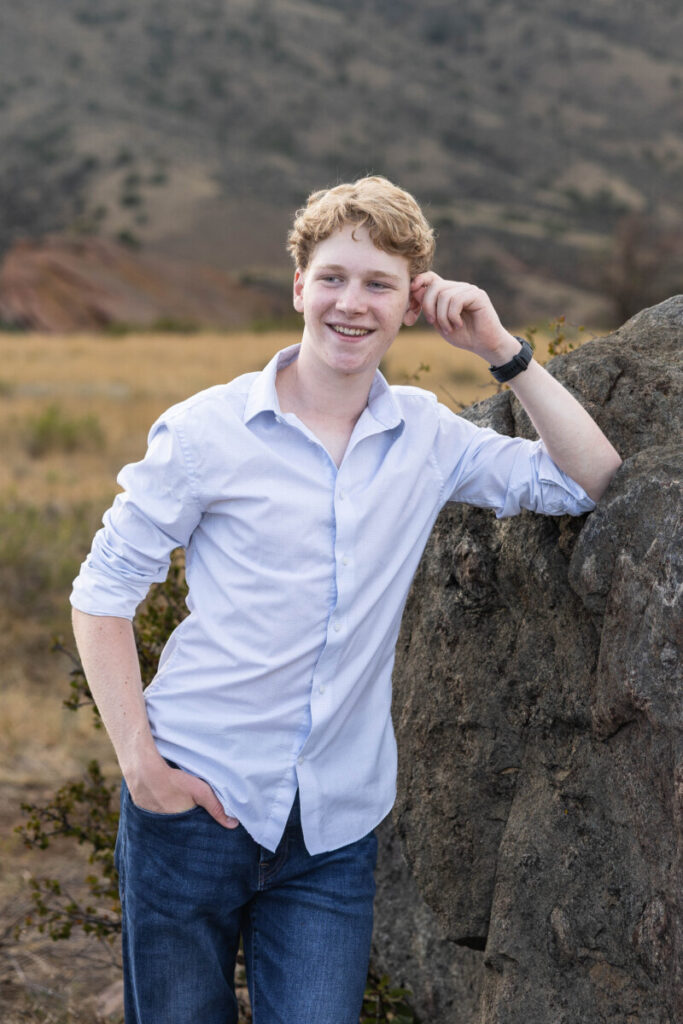 Littleton high school senior photographer teen boy