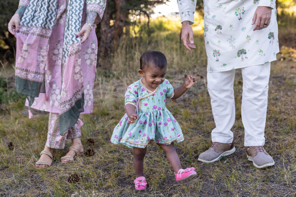 Colorado child and family photographer with baby girl