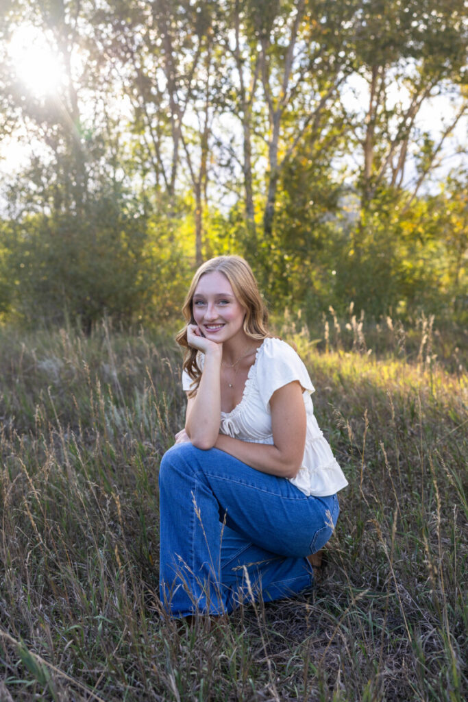 Colorado senior teen photographer at sunset