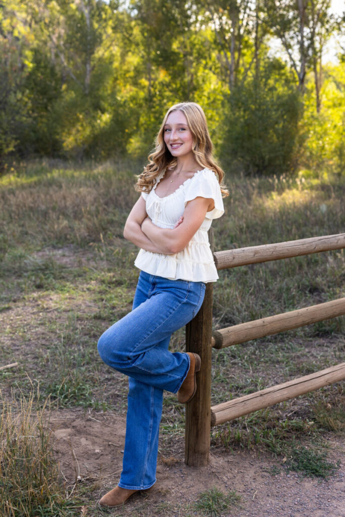 Colorado high school senior photographer at sunset