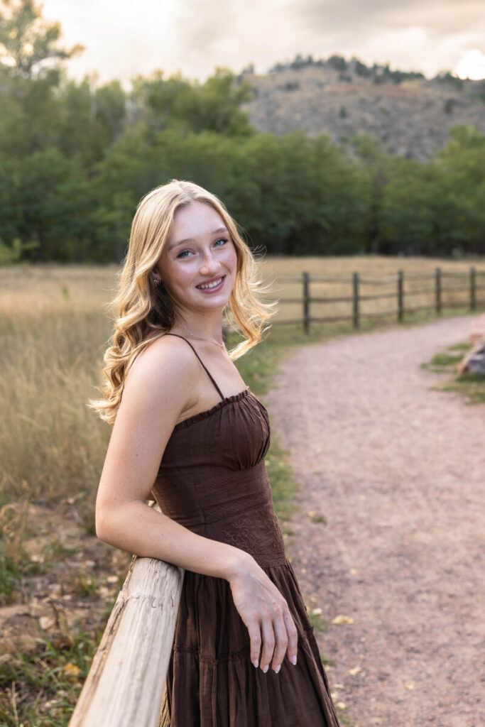 Littleton Colorado high school senior photography session at sunset