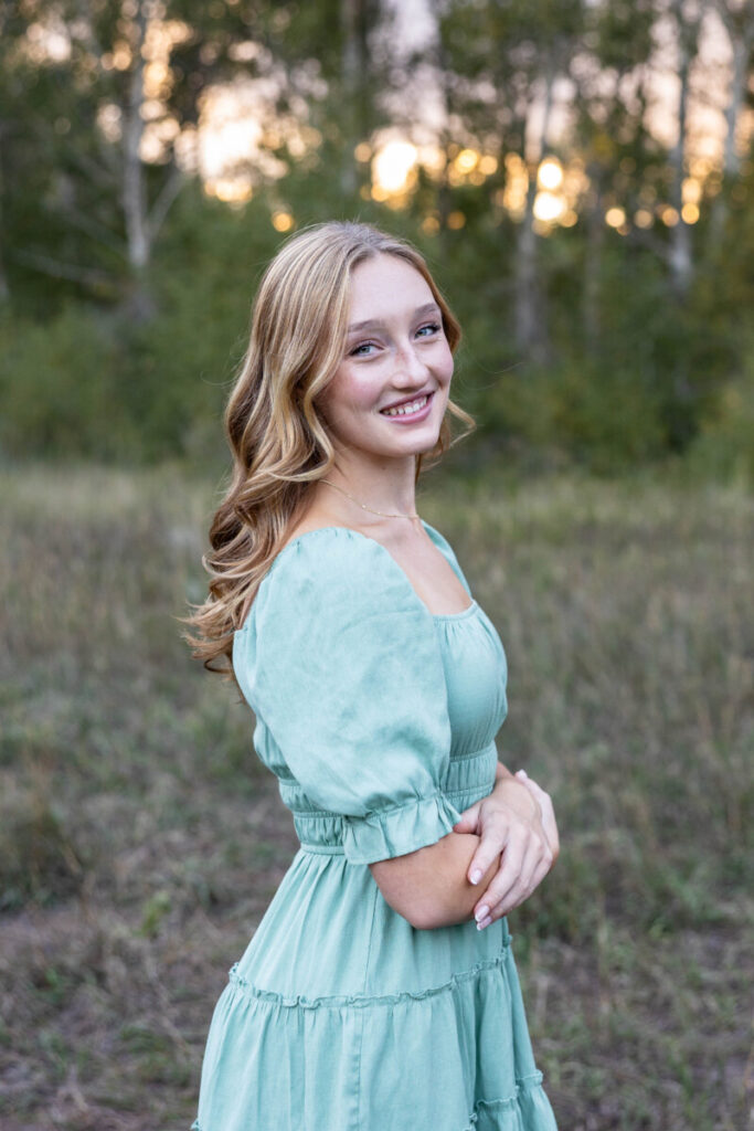 Littleton Colorado high school senior photography session at sunset