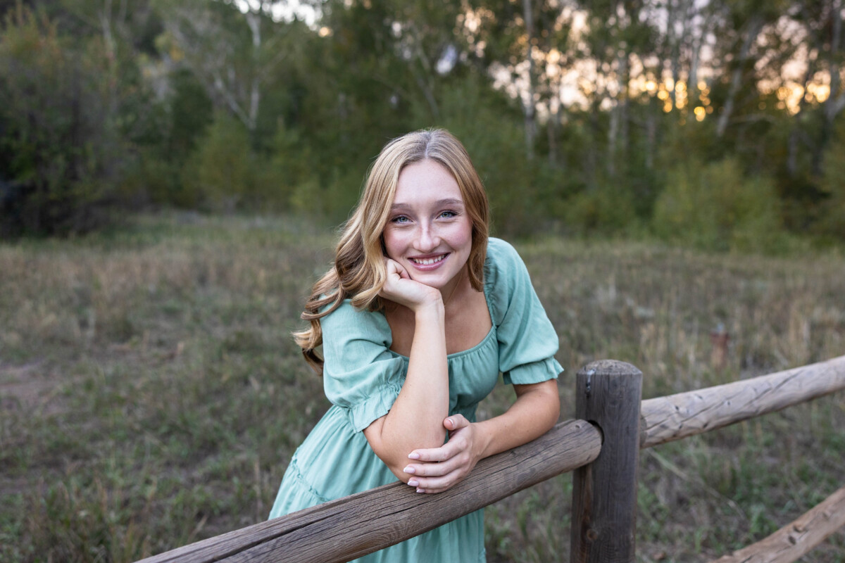 Littleton Colorado high school senior photography session at sunset