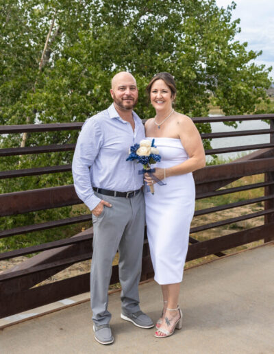Littleton Colorado wedding photographer at local park