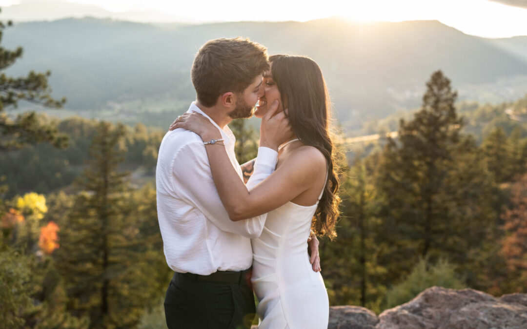 Fabi & Peyton’s engagement session at Mt. Falcon