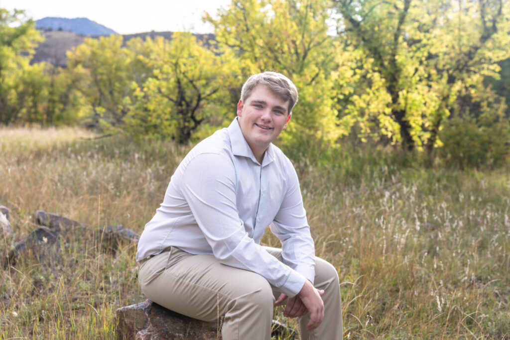 Littleton high school senior photographer in the fall in Colorado
