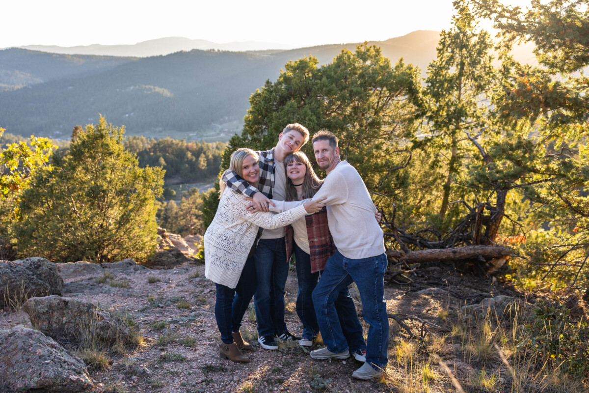 Colorado family photography session at sunset