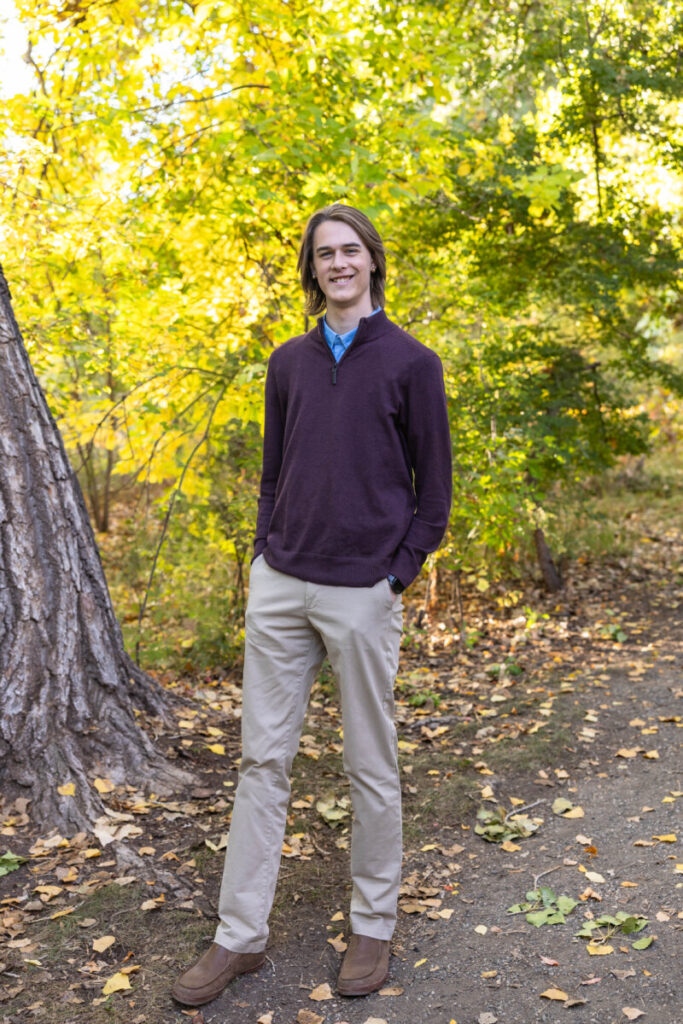 Littleton high school senior photographer for teen boys in the fall