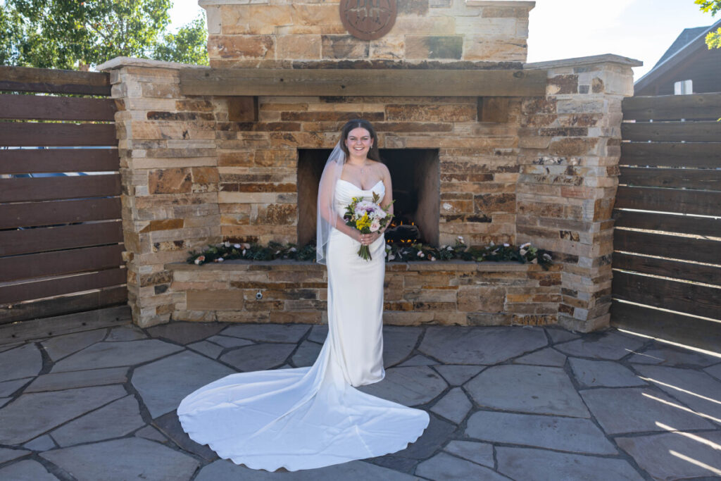 Littleton wedding photographer at Breckenridge Brewery bride