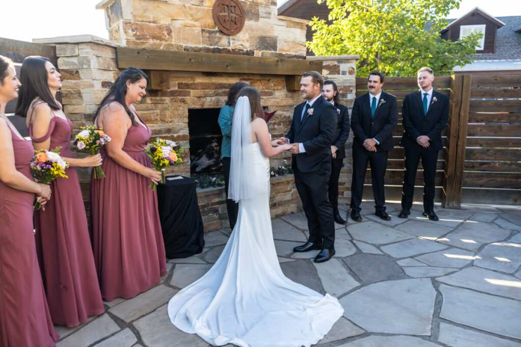 Littleton wedding photographer ceremony at Breckenridge Brewery