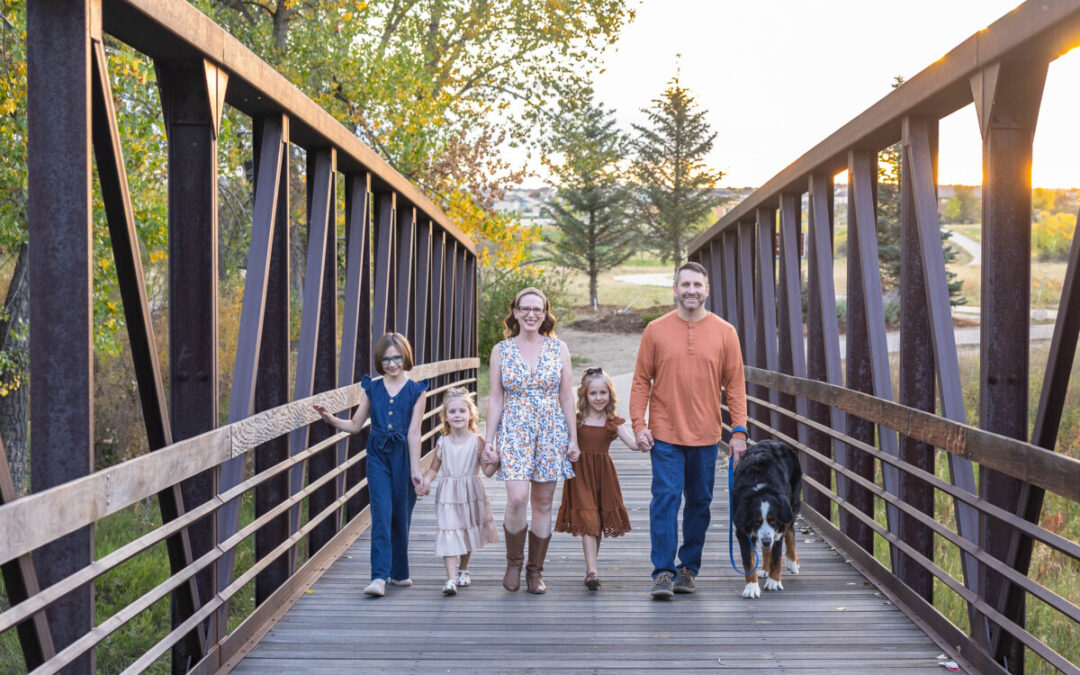 The {T} family at McCabe Meadows for fall photos