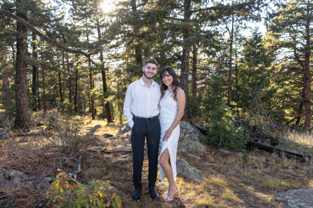 Colorado engaged couple photography session with Littleton photographer