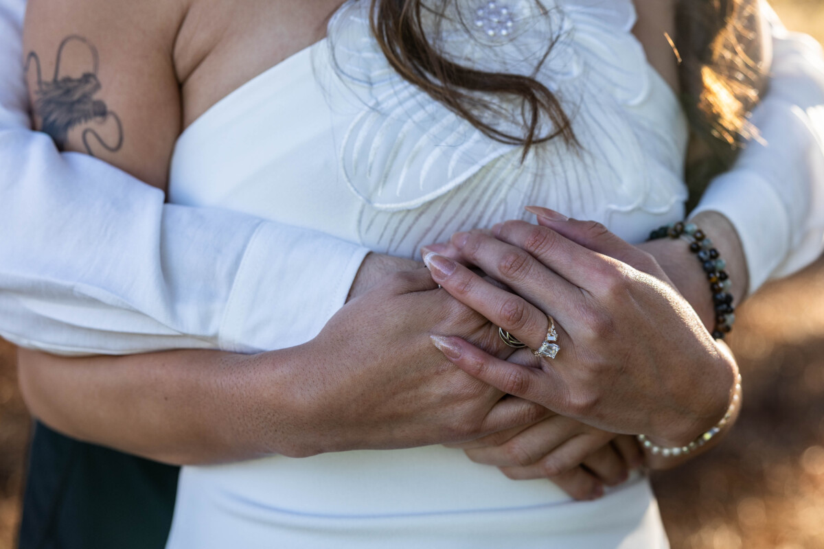 Future bride and groom engagement session with Colorado photographer