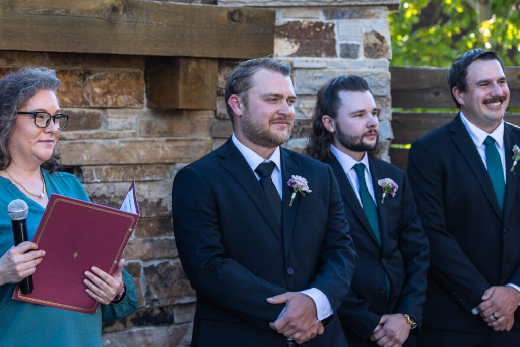 Colorado wedding ceremony photographer in Littleton