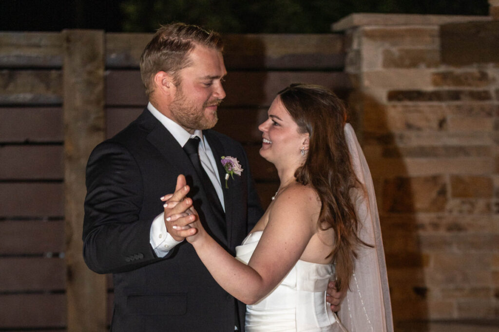 Colorado wedding photographer first dance reception